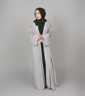 Grey Abaya